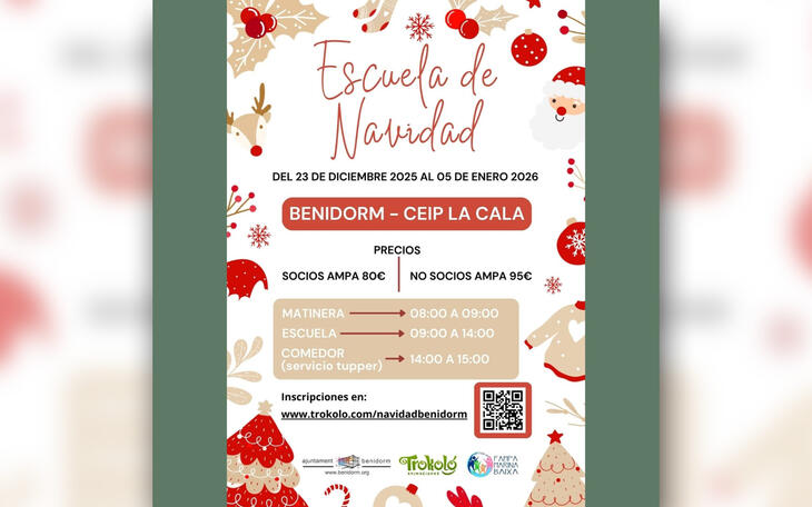 Benidorm tendrá una nueva edición ‘Escuela de Navidad’ para facilitar la conciliación durante las vacaciones escolares